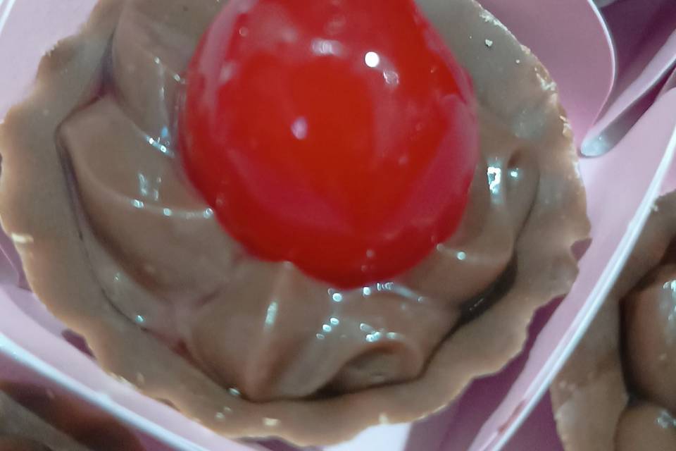 Cestinhas com cereja