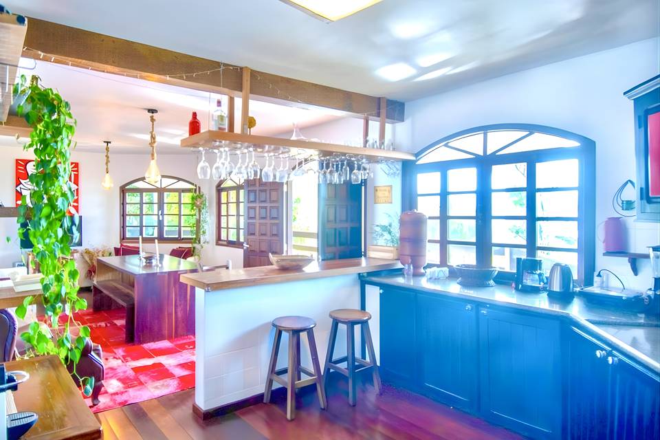 Cozinha e sala de estar