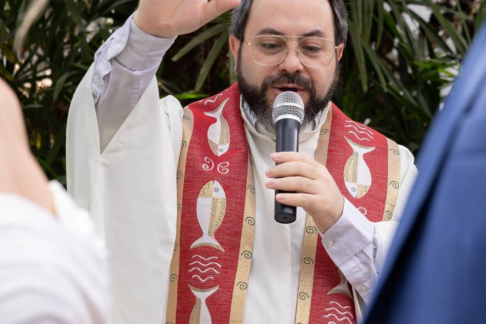 Benção dos noivos.