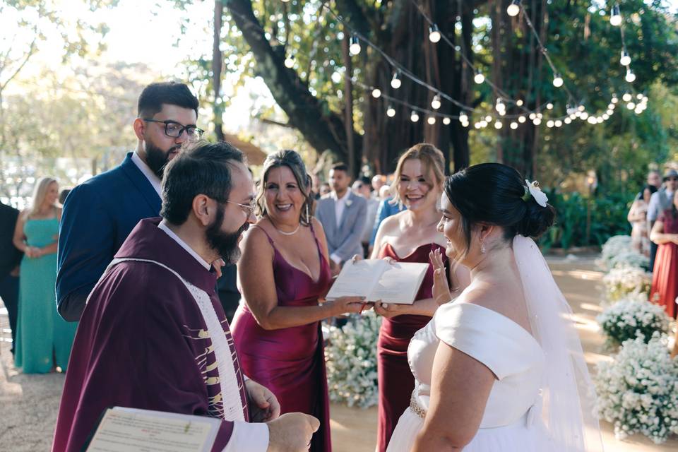 Benção Nupcial com as mães