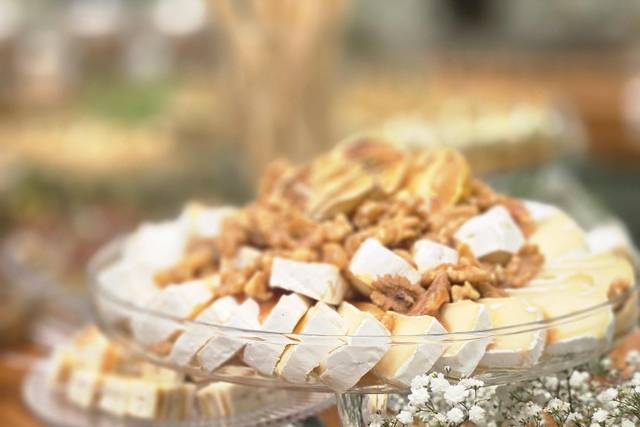 Queijo brie com caramelo e cas