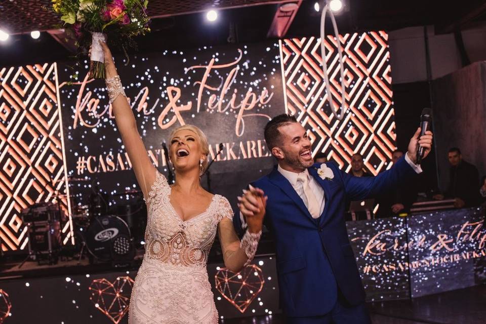 Entrada dos noivos casamento