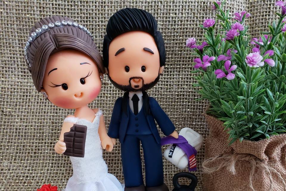 Topo Bolo Casamento Jogo