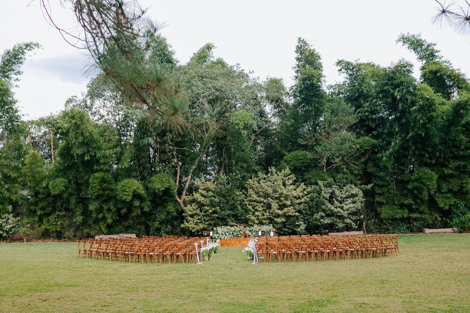 Cerimônia no jardim