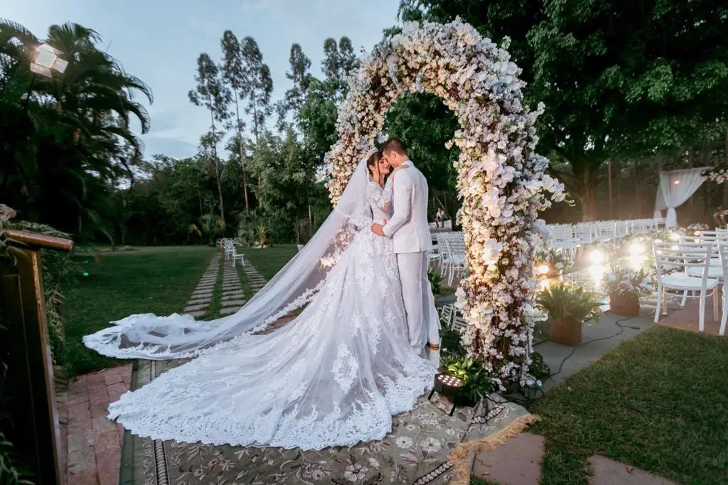 Noiva em casamento real no Espaço Verde