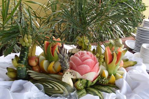 Decoração com frutas