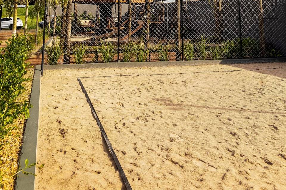 Quadra de vôlei de areia