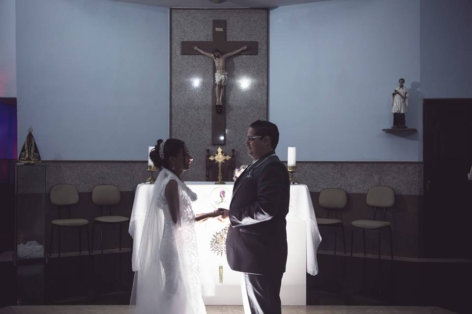 O altar do matrimonio