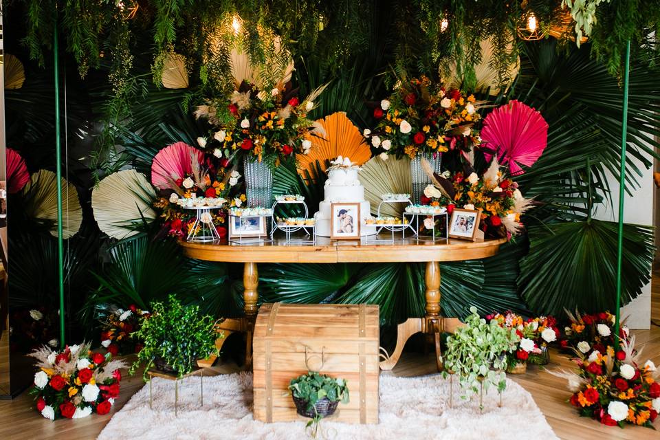 Mesa de Bolo Mini Wedding