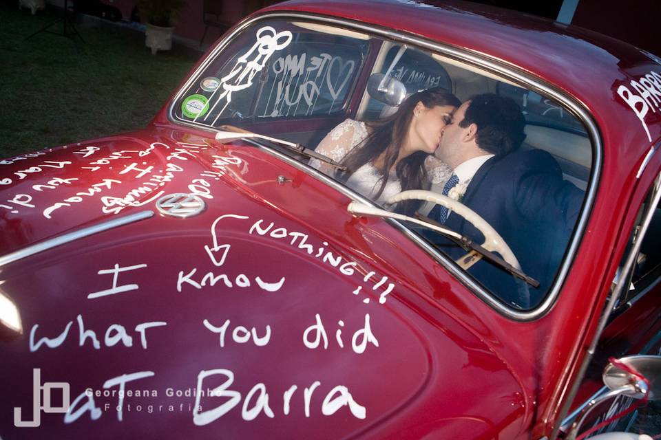 Beijo no carro
