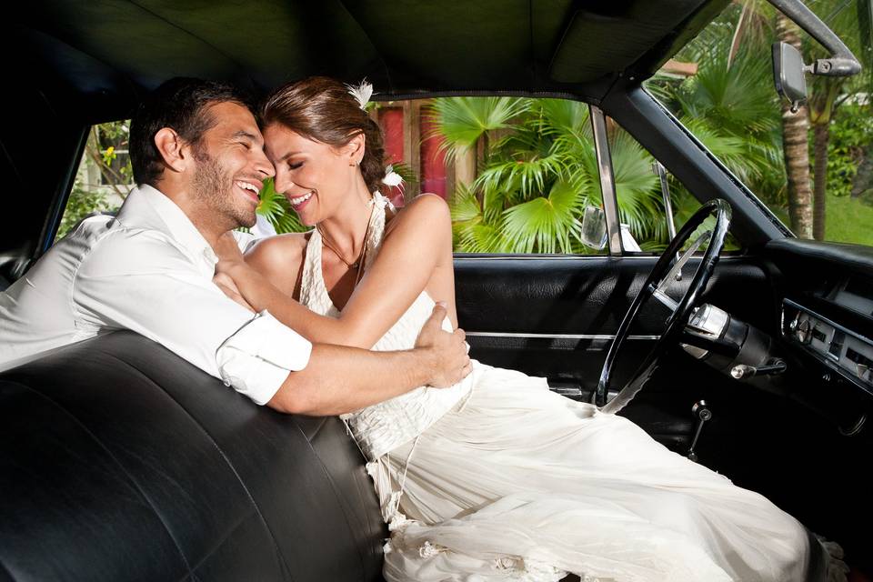 Casal no carro