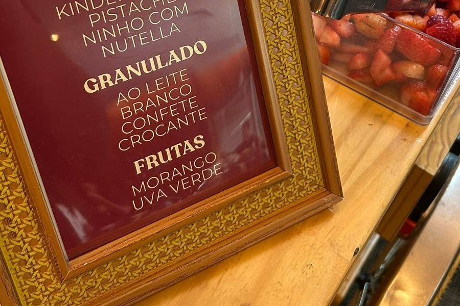 Cardápio de sabores