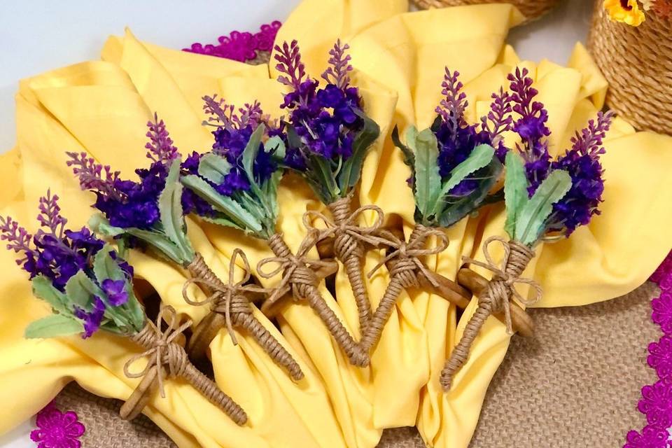 Porta guardanapo lavanda