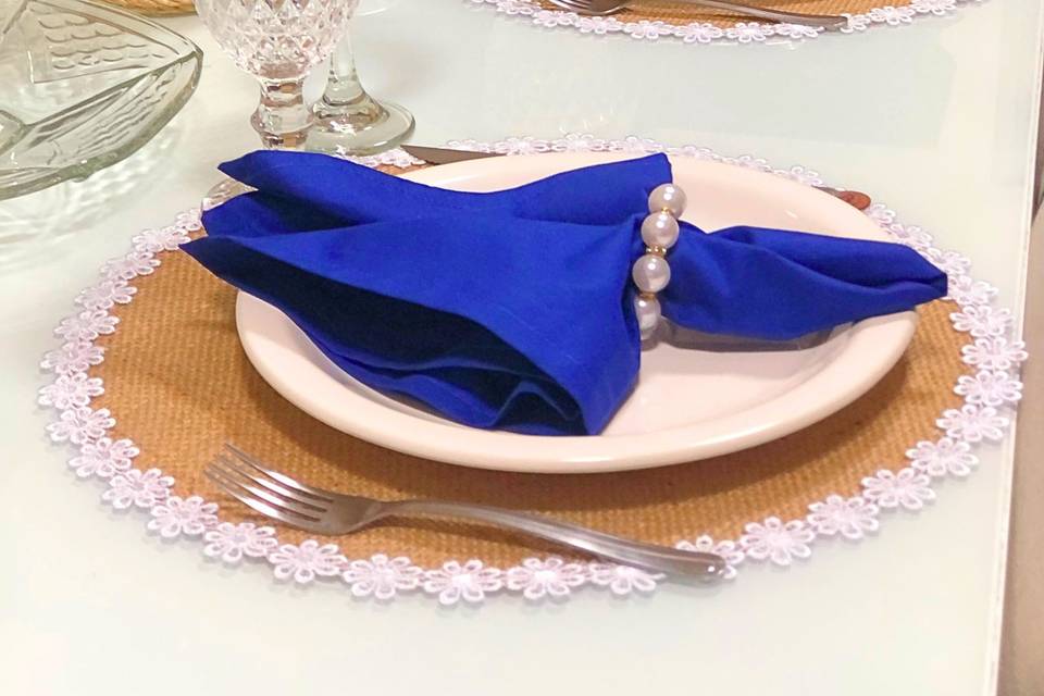 Combinação Azul royal