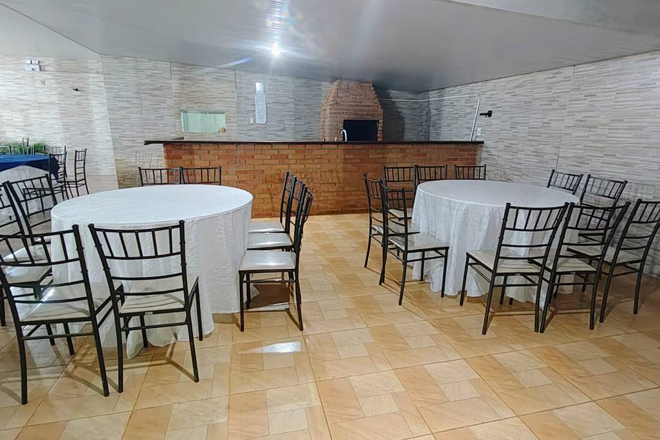 Salão área churrasqueira