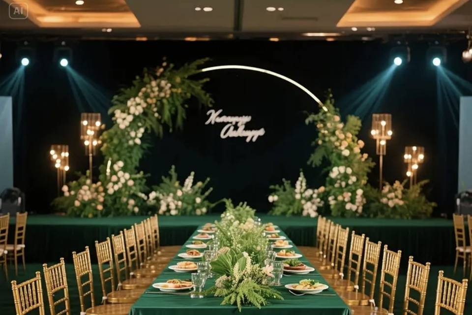 Toalha verde-esmeralda