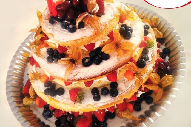 Naked cake para casamentos
