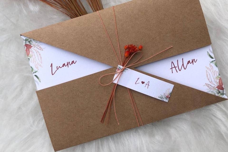 Convites de casamento personal
