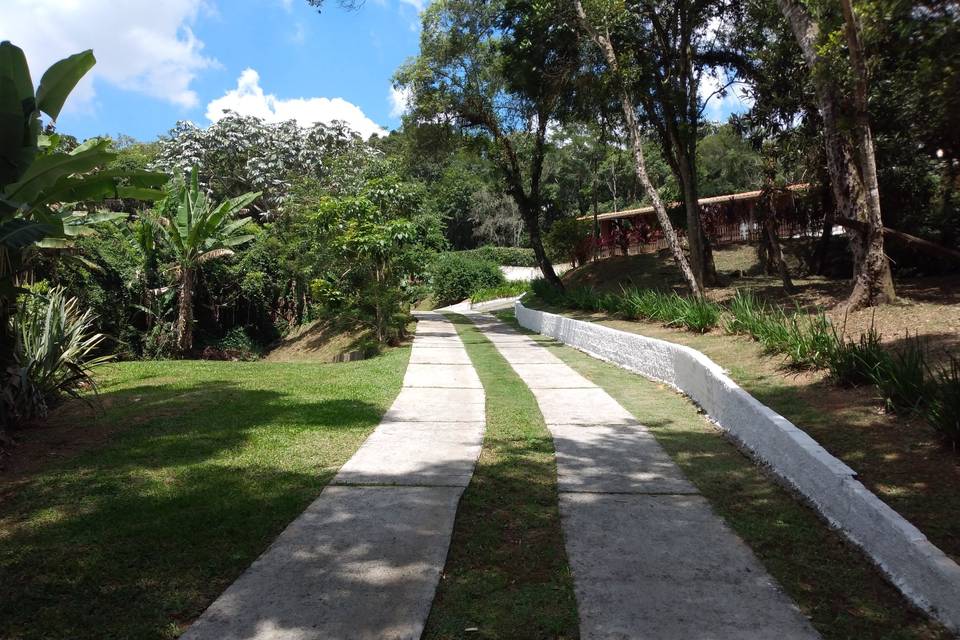 Entrada da chácara