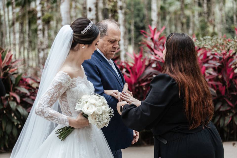 Orientação à noiva e seu pai