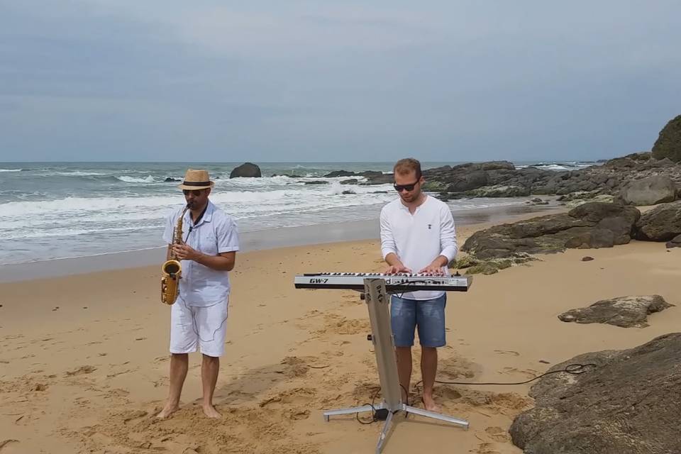 Sax e Piano Praia