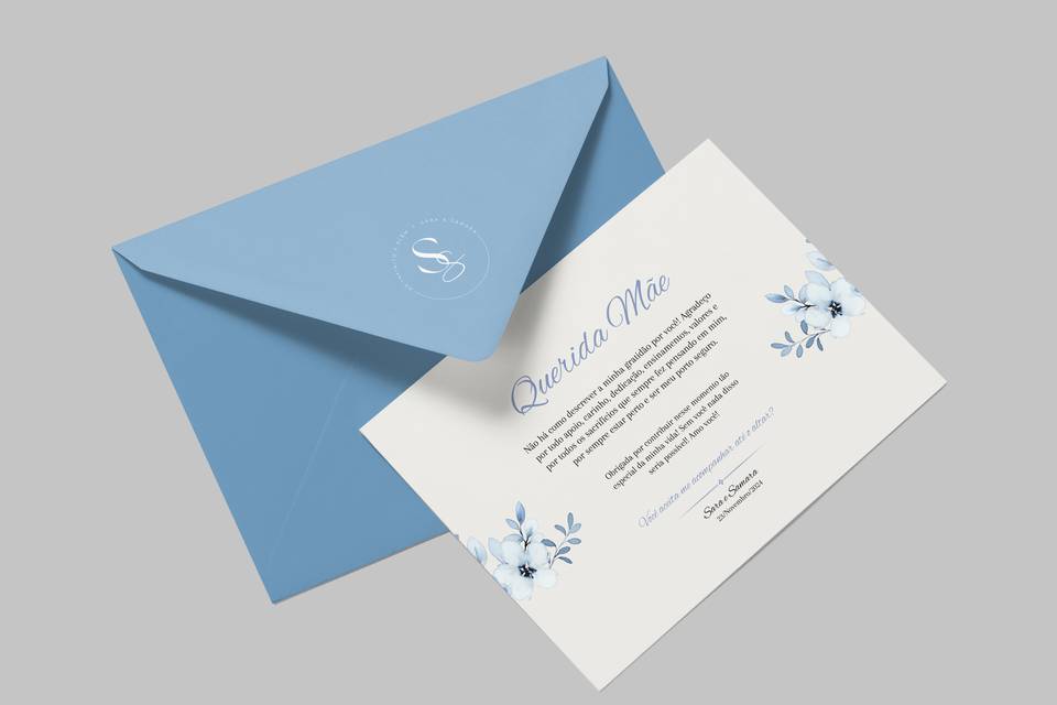 Convite premium personalizado.
