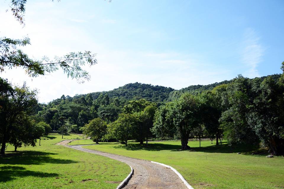 Ampla área verde.