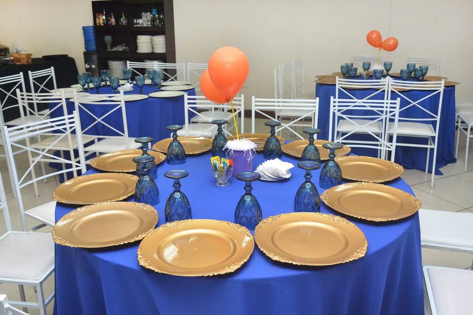 Decoração mesa dos convidados
