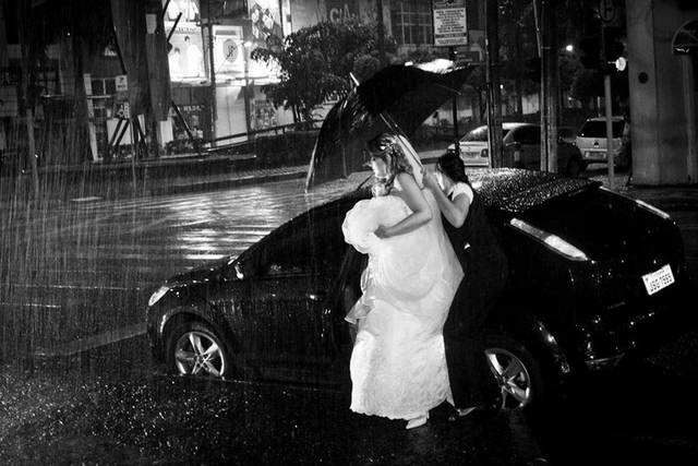 Na chuva