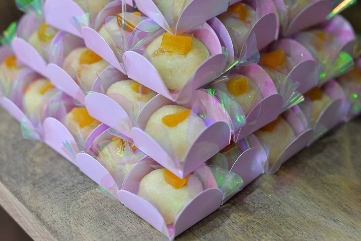 Brigadeiro branco com Damasco