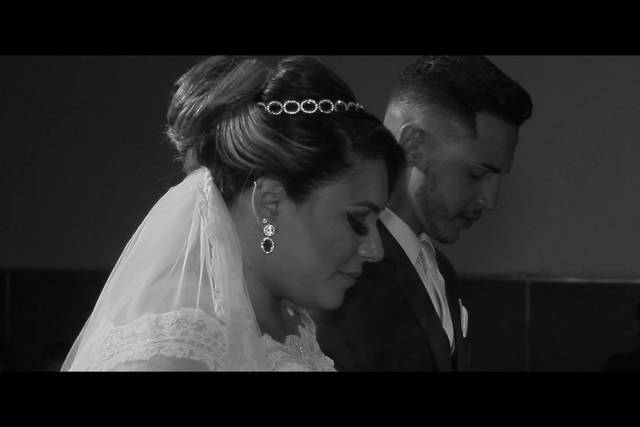 Cena da cerimônia religosa