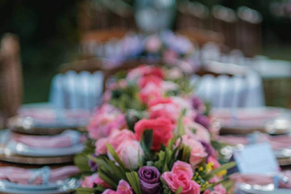 Casamento - mesa de convidados