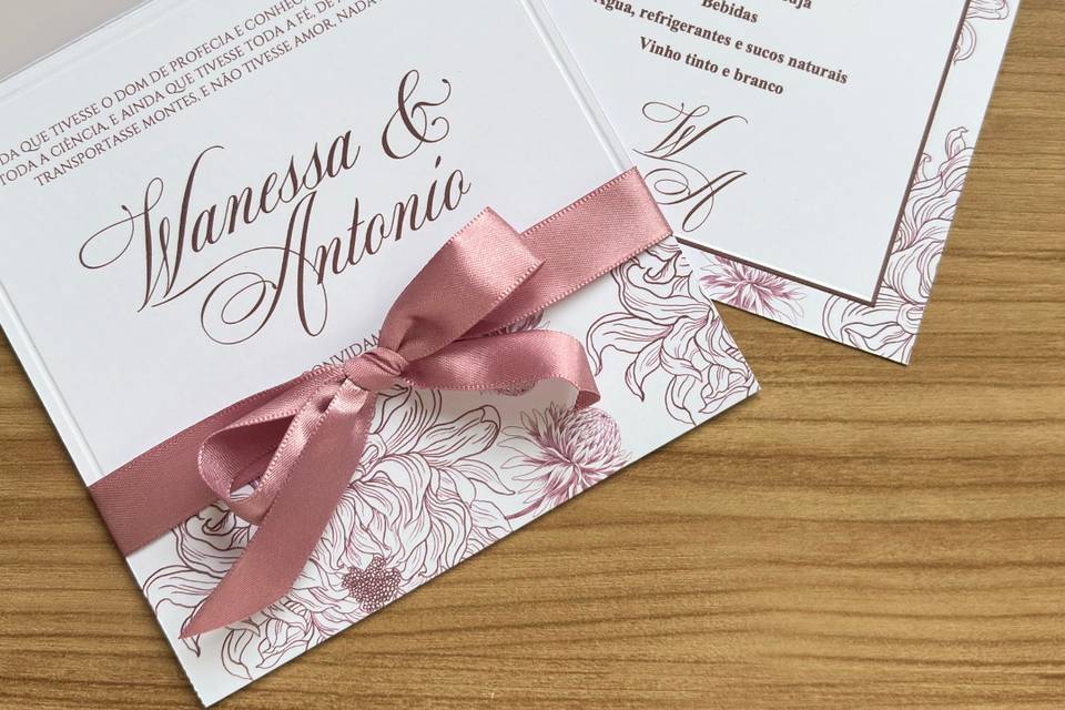Acabamento elegante e delicado