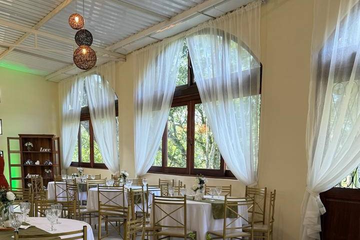 Salão decorado