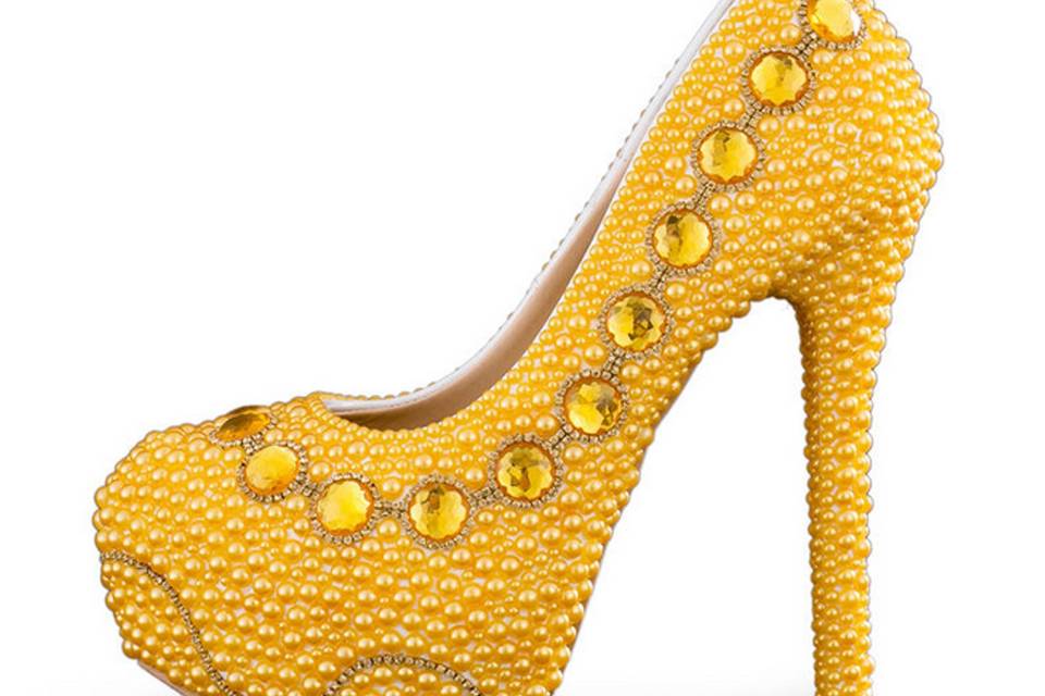 Sapato noiva amarelo 2