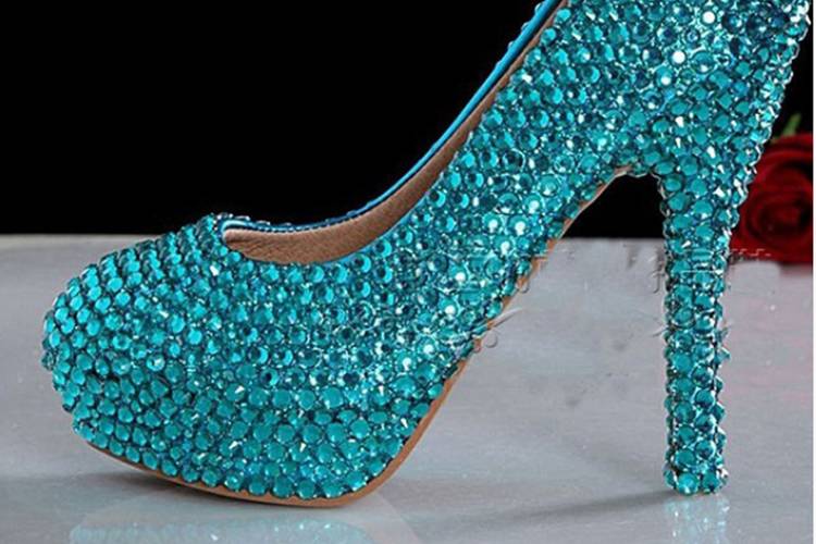 Sapato noiva azul tiffany 3