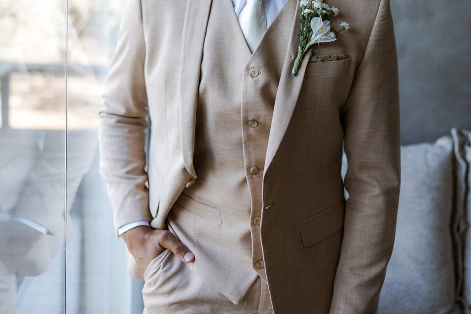 Traje Bege Champagne Jordania