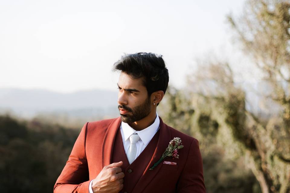 Traje Marsala Turquia