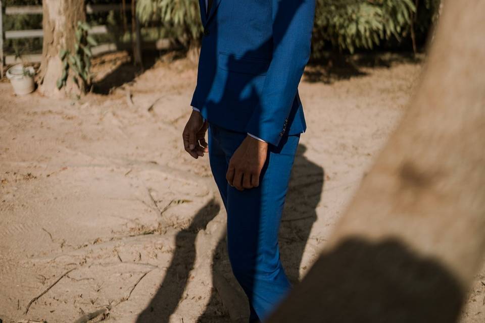 Traje Azul Singapura