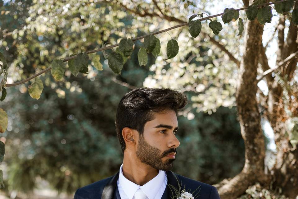 Traje Smoking Azul Manhattan