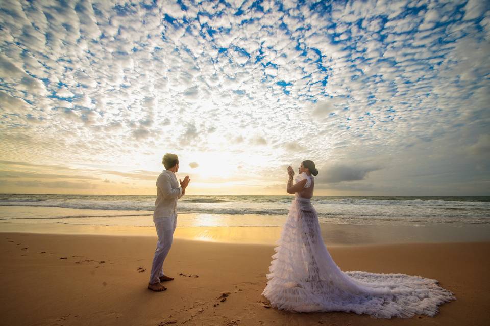 Marina e Gabriel - Praia do Forte