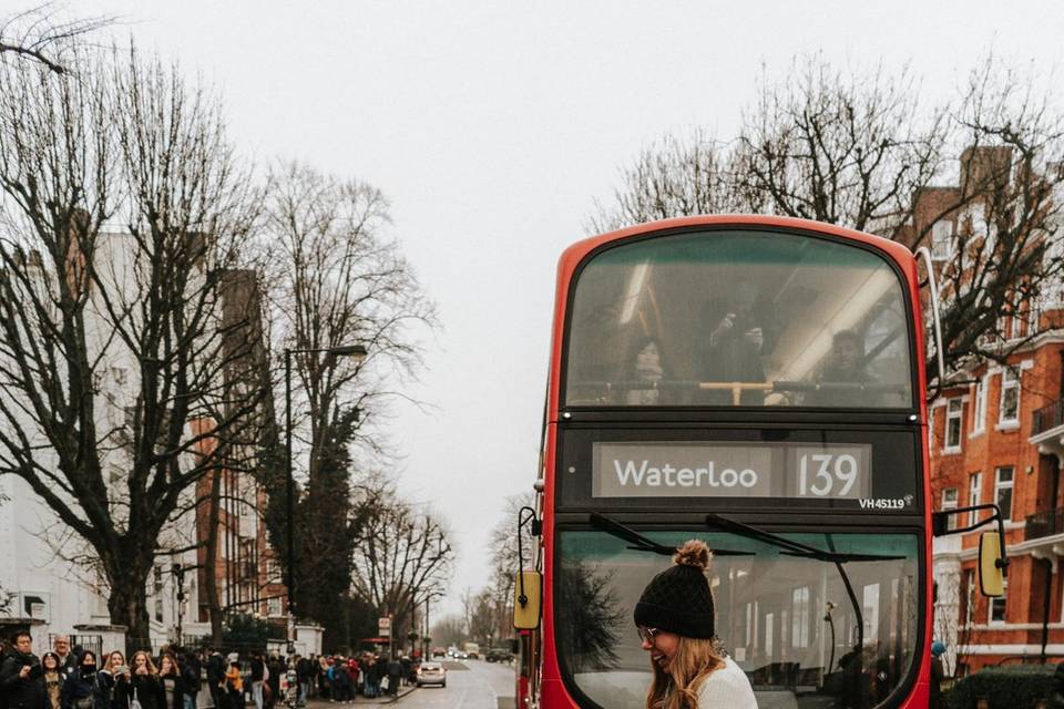 Pedido de casamento em Londres