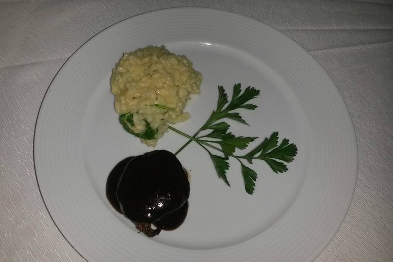 Risoto com filé