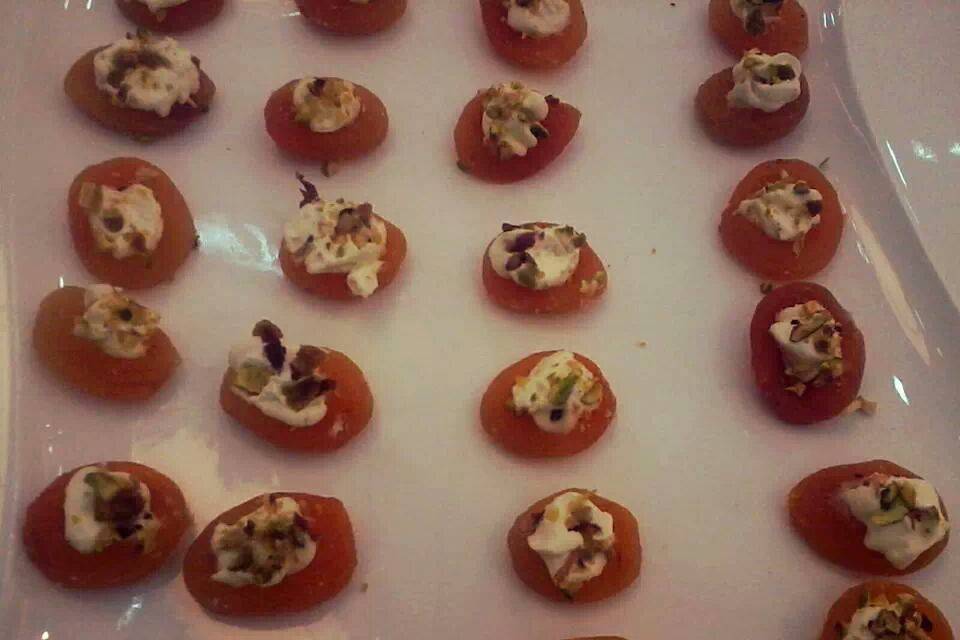 Canapés de damasco