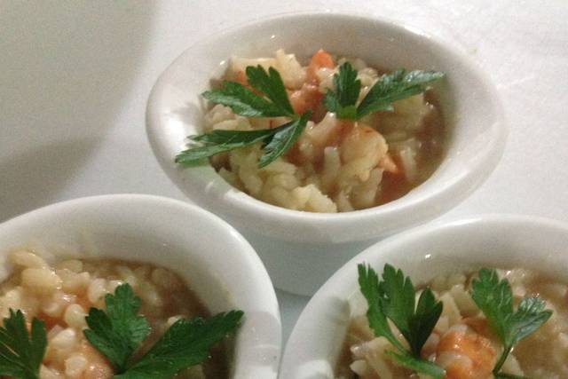 Risoto de camarão