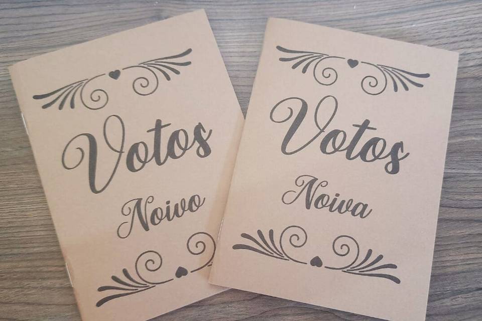 Caderno de votos grátis