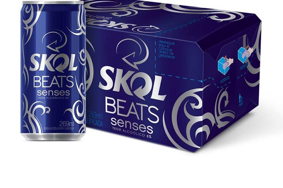 Skol Beats caixa com 8 und.