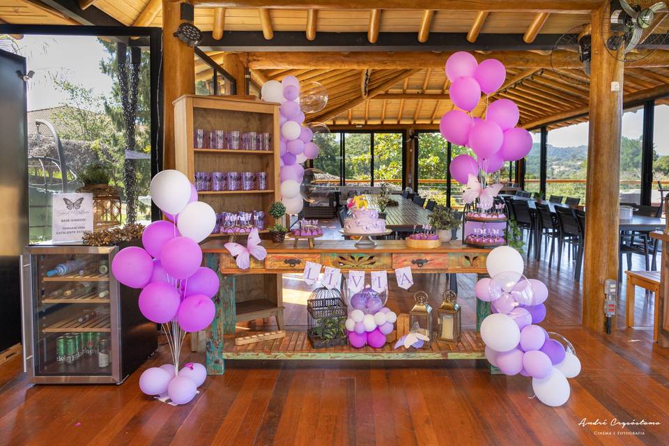 Mesa decorada
