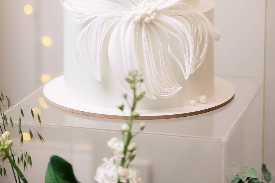 Escultura Floral papel arroz