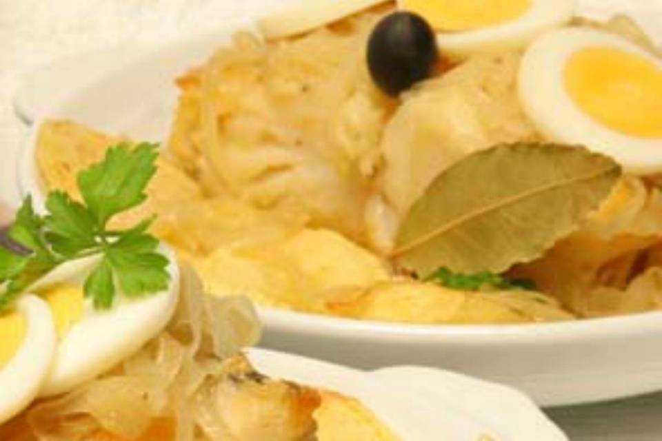 Bacalhau assado no forno